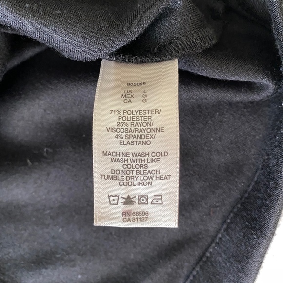 DKNY Jeans Black Off-Center Asymmetric Full Zip Performance Hooded Jacket‎ Large - Picture 9 of 15